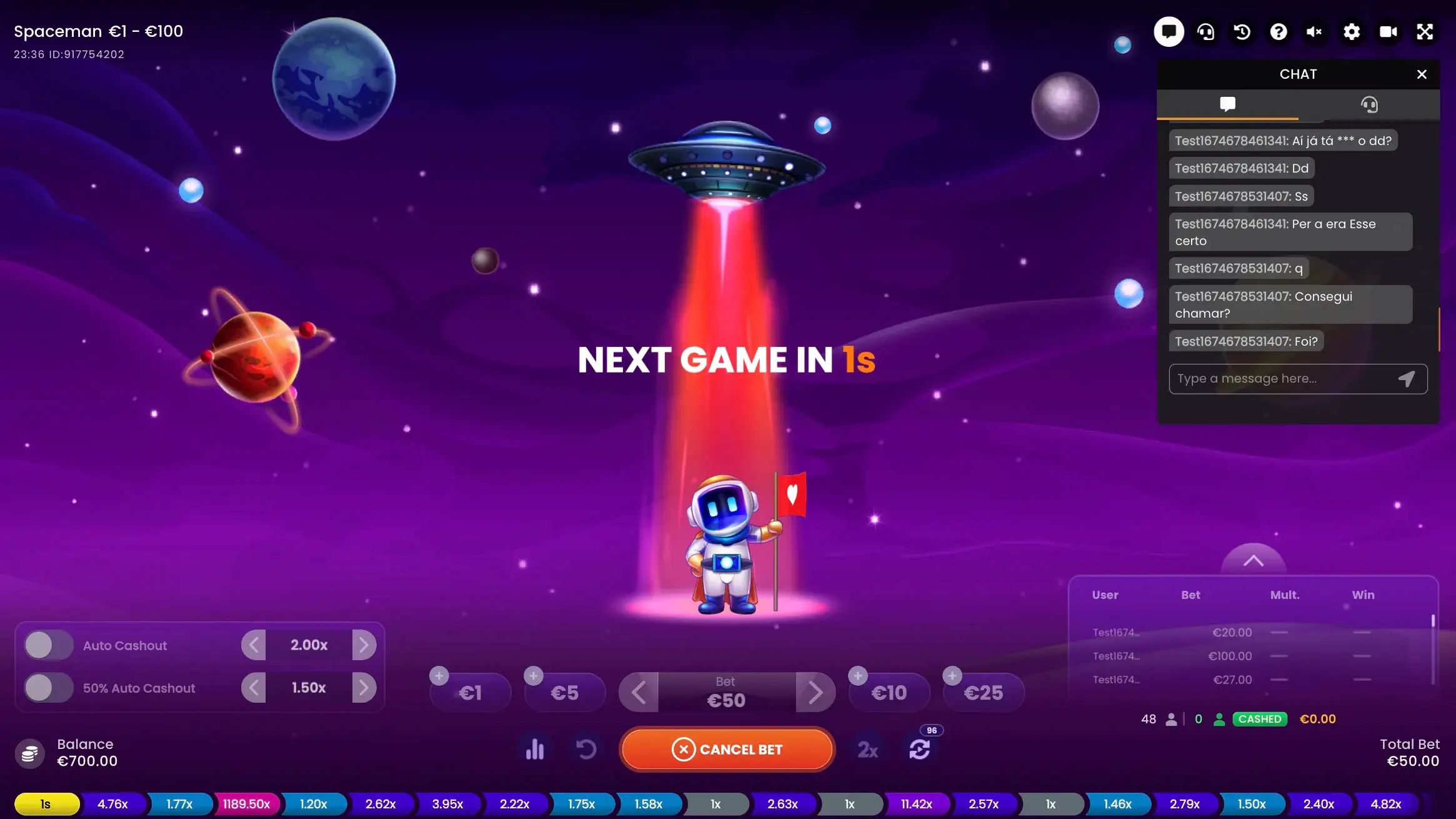 Jogue o jogo Spaceman no site oficial